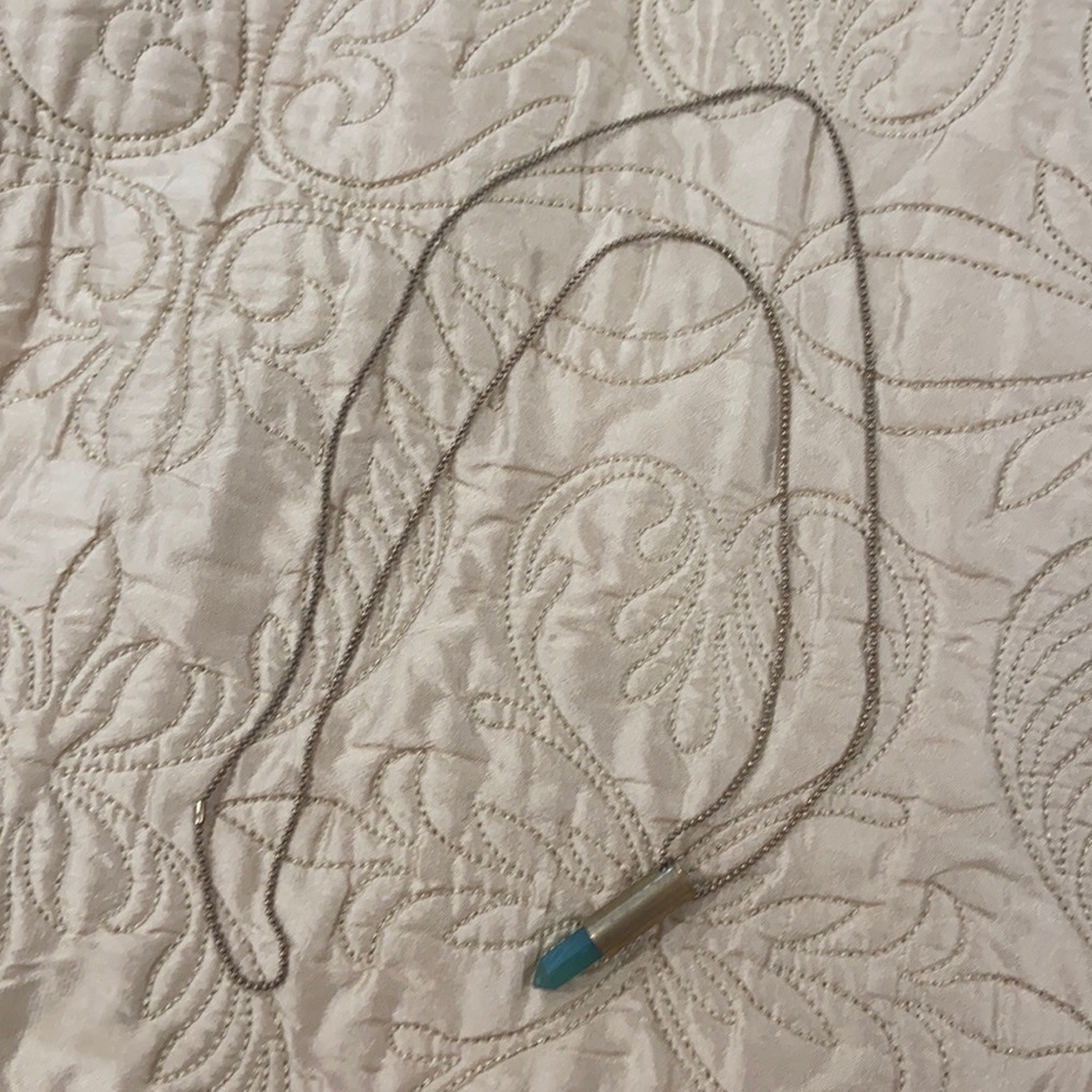 Brandy Mellville Jade (color) Bullet long necklace